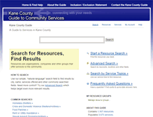 Tablet Screenshot of kanecountyguide.org